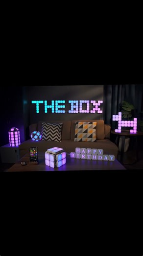 🎨 Creating My Own Light Aesthetic With Square Lamps .#lamp #diy #shorts #gift #toys