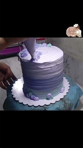 how to pipe cream shells#baking #trendingdesign#cake
