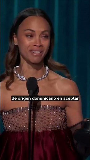 Zoe Saldaña, orgullosa de sus orígenes
