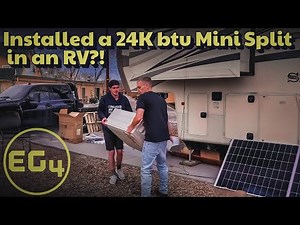 Installing a 24K btu Mini Split in My 5th Wheel RV – Full EG4 A/C Setup