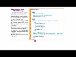 Exercice SNT WEB 6 p 73 (Delagrave). HTML. CSS