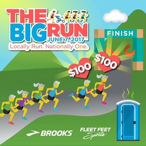 Big prizes at #TheBigRun next Wednesday! Cash to fastest male/female, age group winners, middle of the pack, best Brooks outfit, and more! TheBigRunColumbus.com #6run4 | Fleet Feet Columbus
