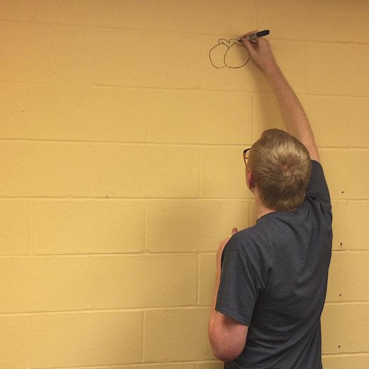 Celebrate Nat’l Draw a Dinosaur Day with Teen Trent's Wall Drawing!