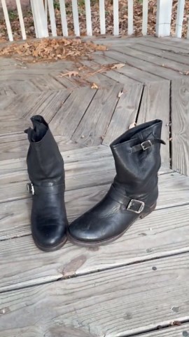 Frye Engineer Boots Women’s Size 8 Black Leather Slouchy - Etsy