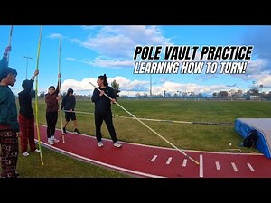 Pole Vault Practice! Learning how to turn!