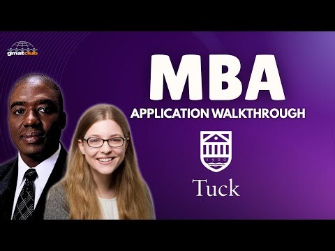 How to Fill out Tuck 2025 MBA Application