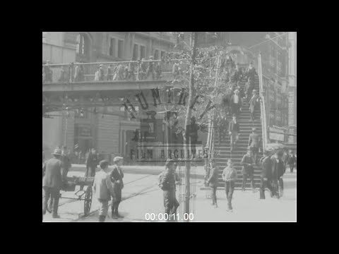Streets of New York in the 1890s - Film 1012007