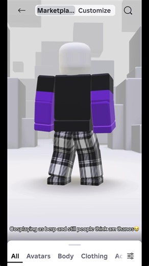 I don’t even look like him😭😭#mixels#roblox#fyp#thanos#cosplaying | Roblox