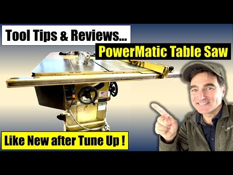 How To: Tune Up for an OLD PowerMatic PM66 Table Saw!