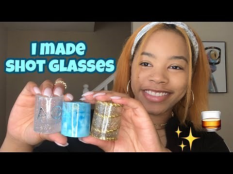 Making shot glasses from scratch | diy | resin art