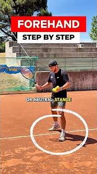 Tennis Forehand for Beginners (Step by Step) #tennis #tennisforehand #forehand #tennisplayer