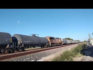 KCS SD70ACE leads manifest/ grain train
