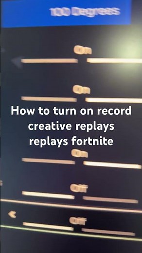 How to turn on record creative replays replays fortnite