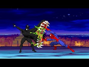 Spiderman vs Symbiote Spiderman. Marvel vs Capcom MUGEN Battle