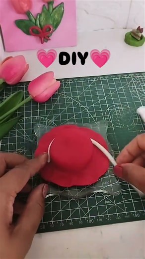 DIY using *Homemade Cold Porcelain Clay*😱✨🎀|#shorts #diy #clay