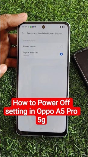 How to Power Off setting in Oppo A5 Pro 5g, All Oppo Smartphone Power botton settings #shorts #short