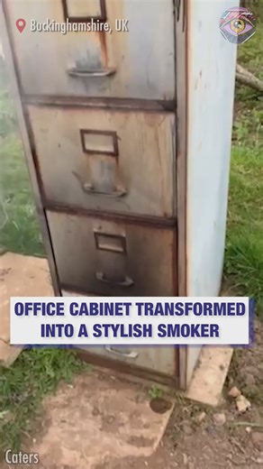 68K views · 203 reactions | Couple transform office filing cabinet into cool smoker  | Bright Side | Facebook