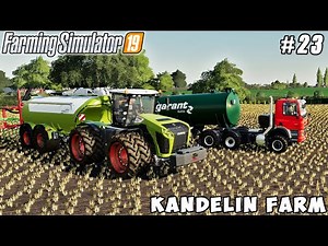 Spraying slurry, spreading lime | Kandelin Farm | Farming simulator 19 | Timelapse #23