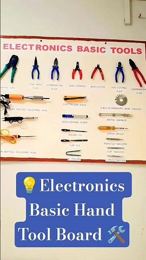 🔋Electronics Basic Hand Tools Board 🛠️