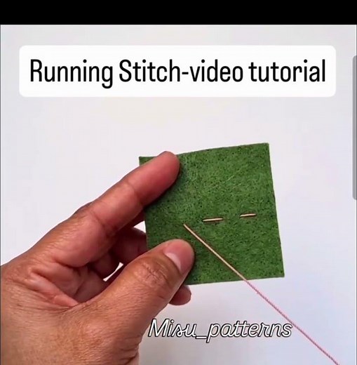 how to do the Running Stitch
