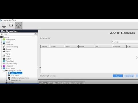 Adding an IP Camera to your Exacq recorder