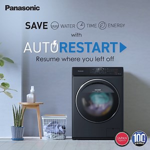 Ensure uninterrupted laundry with Panasonic Washing Machine’s Auto Restart feature – your wash cycle continues smoothly, even after a power interruption!⚡ #CareWins #JapanQuality | Panasonic Philippines