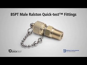 How to Use Ralston BSPT Male Quick-test Fittings | Ralston Instruments
