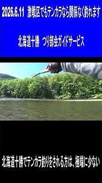 2026.6.11 激戦区でやるならテンカラがお勧めです 簡単手軽のテンカラ釣り トラウト王国北海道十勝の釣り つり部会ガイドサービス