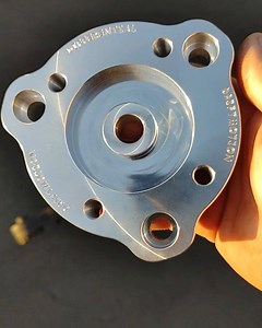 New diff adapter design for Toyota and Lexus! Instead of a dual 3 bolt pattern, we now have 2 versions for differentials and transmissions. This part adapts from the 3 bolt Toyota/Lexus guibo flange to a 4 bolt pattern that fits a drive shaft flange yoke in 1310, 1330, or 1350 size. I'm also switching to a 12 point 7/16" grade 9 bolt so it doesn't require a ball tip allen socket for install. #diffadapter #Toyota #Lexus #driveshaft #supra #mk4supra #sc300 #ls300 #gs300 #billet #madeinusa🇺🇸 #thi