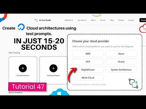 AI Line Studio Tutorial 47: DigitalOcean Architecture Diagram (Beats Lucidchart)