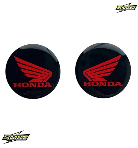 2 HONDA Logo Stickers 50 Mm Compatible Non-original in Resin 3D Effect Round Tank Fairing - Etsy