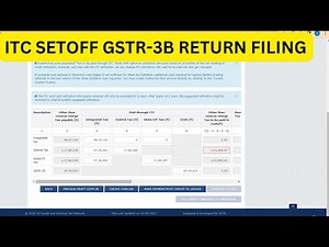 ITC SETOFF GSTR-3B RETURN FILING VERY EASY PROCESS