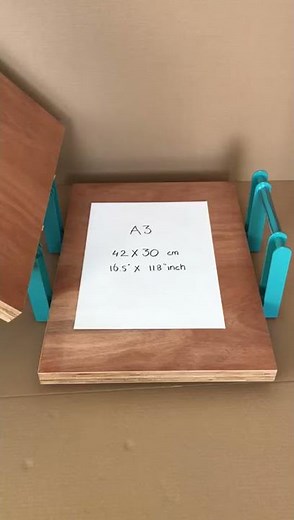 How to operate the double lever press (A2 papersize)