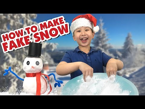 Realistic Fake Snow with Baking Soda and Conditioner : Science Experiment for Kids