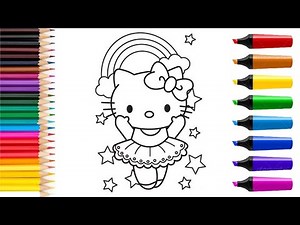 Sanrio Hello kitty Characters Coloring Easy || Easy Coloring Book