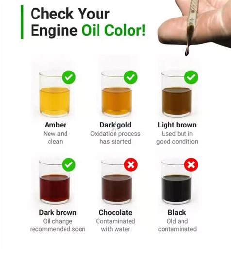 1.4K views | Here is the clear explanation of the engine oil colors...