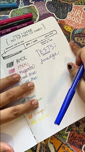Testing Felt Tip Pens | #journaling #bulletjournaling #pentest #penreview