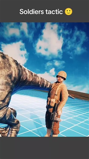 why Soldier Hides in a T-Rex😨 wait for the twist #animation #3danimation #funny #didyouknow #commedy