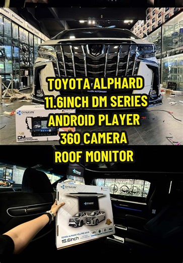 Toyota Alphard psg Dynavin 11'6 inch DM series android player , 360 camera dynavin 15.6inch Roof Monitor ❤️🤩 #scaudioautomart #toyotaalphard #androidplayer #roofmonitor #fyp