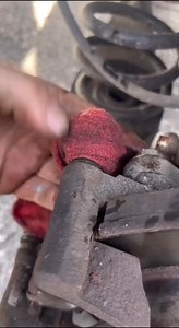 How to remove a seized slide pen from your caliper, had bracket while preserving the rubber boot. #mechanic #brakes #mechanical #mechanicsoftiktok #auto #automotive #mechaniclife #mechanics #rotor #au | Antonio Jensen