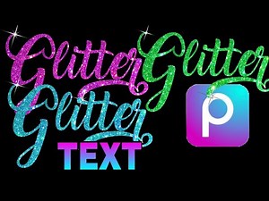 Easy Glitter Text Using Picsart! ❤