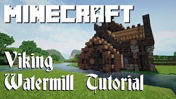 Viking Water Mill Tutorial & Schematic Minecraft Map