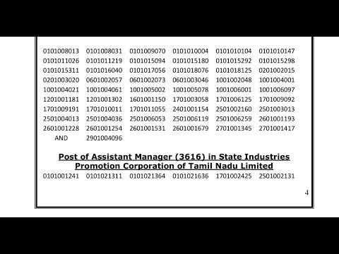 TNPSC-CTS Exam 2025 - Interview Post - PCV & Interview Selected Candidates