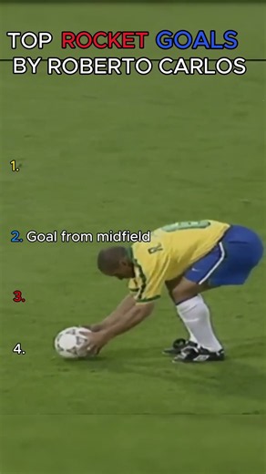 TOP ROCKET GOALS BY ROBERTO CARLOS 🚀⚽