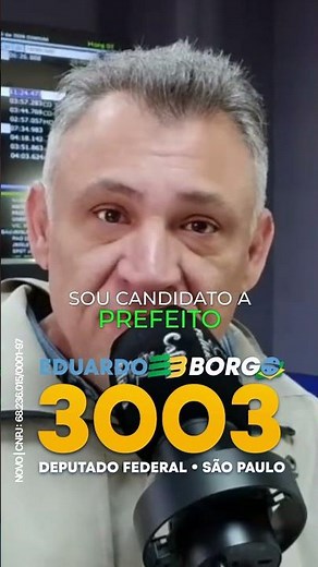 Eduardo Borgo: Deputado Federal 3003 - Apoio Essencial #shorts