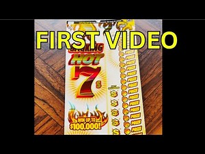 Playing Kansas Lottery Scratcher $10 Smoking Hot 7s