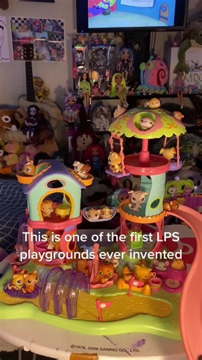 Adorable Littlest Pet Shop Toys in Indoor Playground