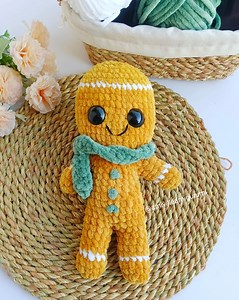 Crochet Gingerbread Xmas Pattern/ Amigurumi Xmas Gingerbread Man Tutorial/ Amigurumi Plush Toy Pattern - Etsy UK