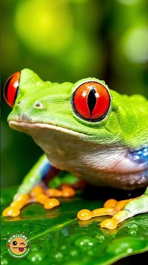 The red-eyed tree frog and its defense trick