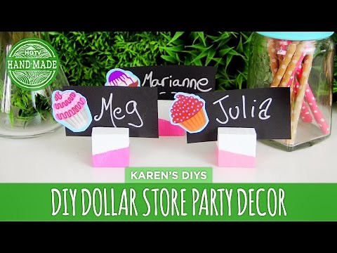 DIY Dollar Store Party Decor! - Dollar Store Challenge - HGTV Handmade